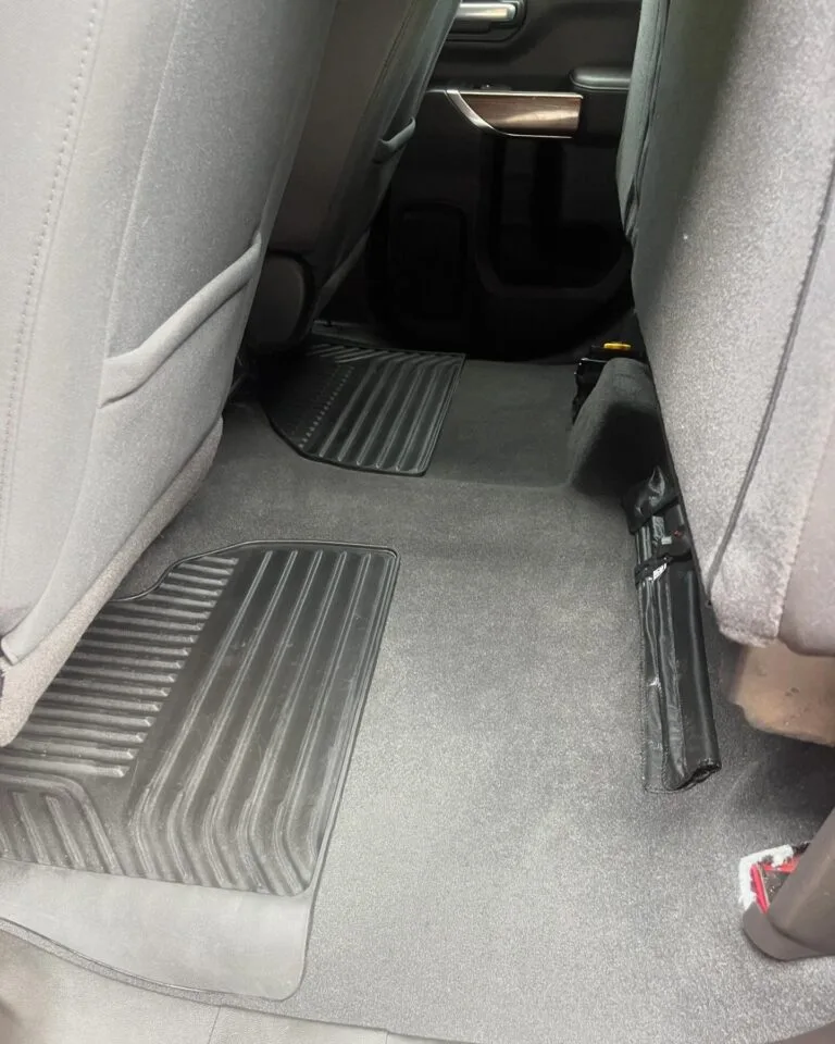 Back Carpet in the truck in Ormond Beach after Detailing